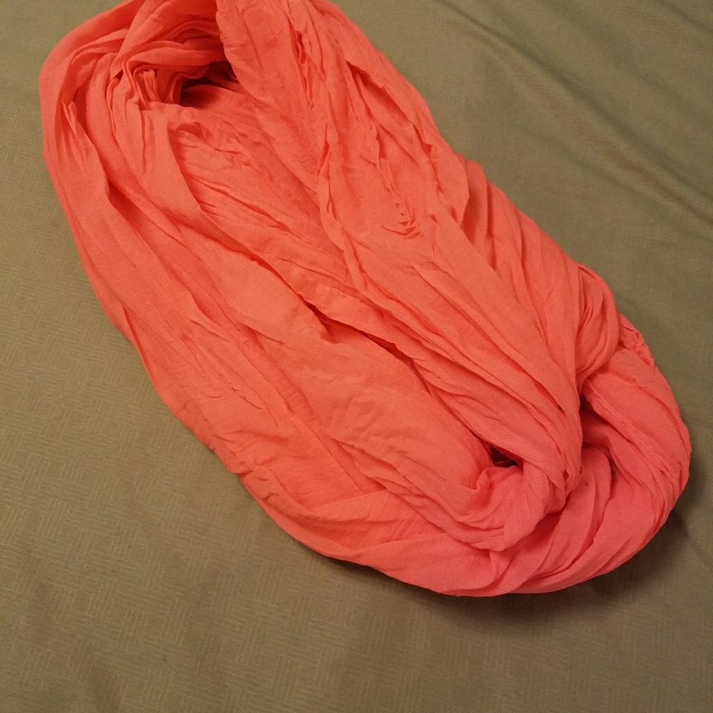 Neon Orange Infinity Scarf